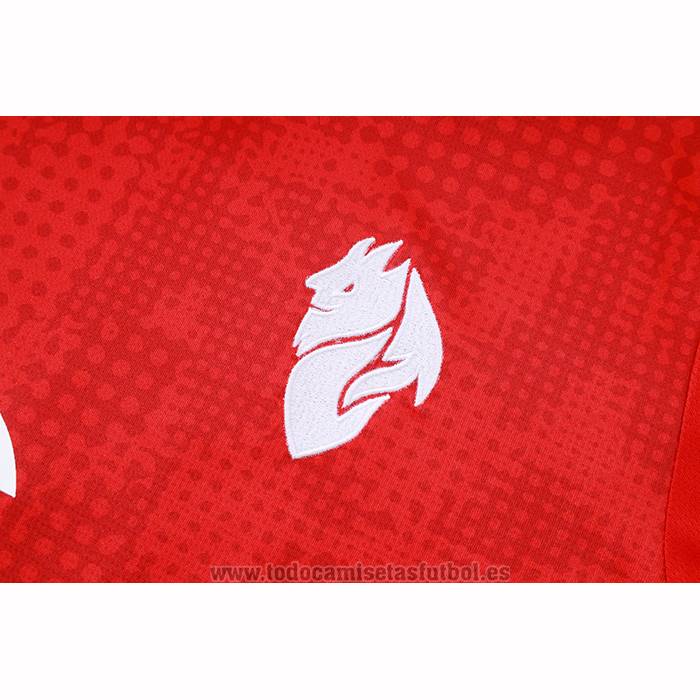 Chandal del AC Milan Manga Corta 2025-2026 Rojo - Pantalon Corto